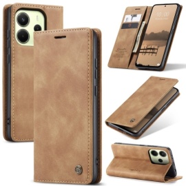CaseMe 013 Book Case - Xiaomi Redmi Note 14 4G Hoesje - Bruin
