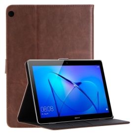 Luxe Book Case - Huawei MediaPad M3 Lite 10 Hoesje - Donkerbruin