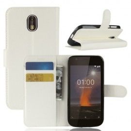 Book Case - Nokia 1 Hoesje - Wit