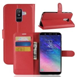 Book Case - Samsung Galaxy A6 Plus (2018) Hoesje - Rood