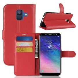 Book Case - Samsung Galaxy A6 (2018) Hoesje - Rood