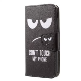 Book Case Samsung Galaxy J3 (2017) Hoesje - Don’t Touch
