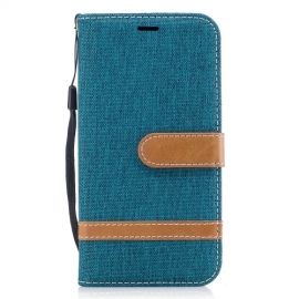 Denim Book Case Samsung Galaxy J3 (2017) Hoesje - Groen