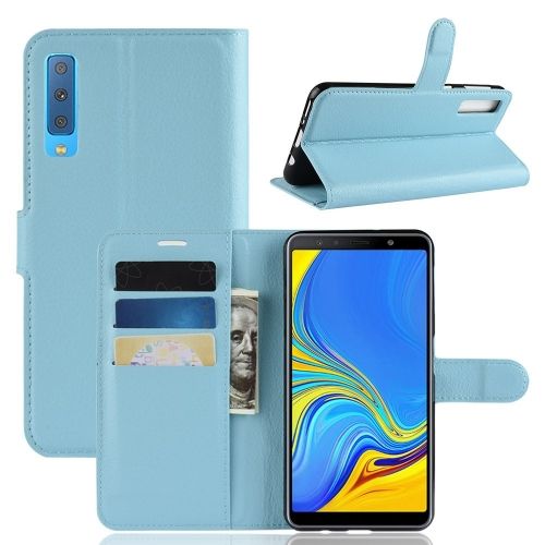 Dat efficiëntie Vaardig Book Case - Samsung Galaxy A7 (2018) Hoesje - Lichtblauw | GSM-Hoesjes.be