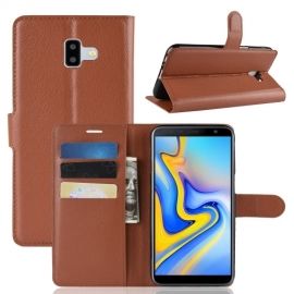 Book Case - Samsung Galaxy J6 Plus (2018) Hoesje - Bruin