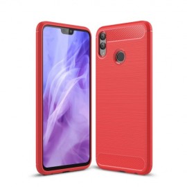 Armor Brushed TPU Back Cover - Honor 8X Hoesje - Rood