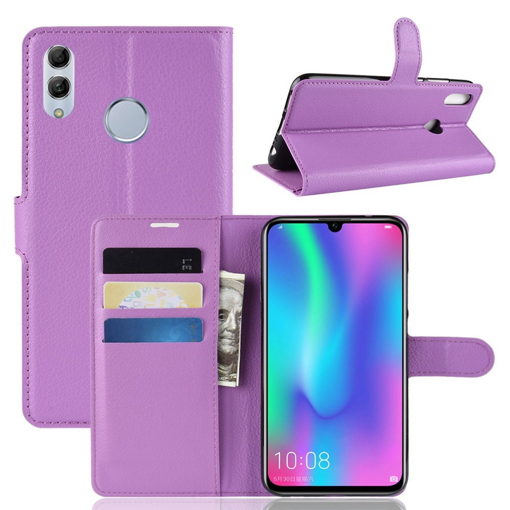 paddestoel Rond en rond elf Book Case Huawei P Smart 2019 / Honor 10 Lite Hoesje - Paars | GSM-Hoesjes .be