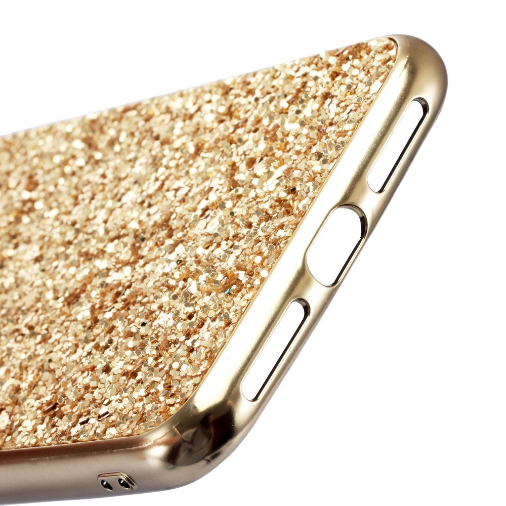 Glitter TPU Back Cover - iPhone Xs Hoesje - | GSM-Hoesjes.be