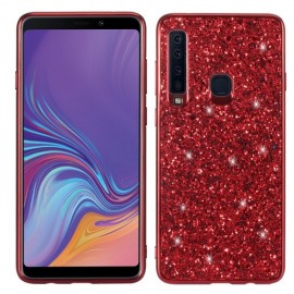 Coverup Glitter Back Cover - Samsung Galaxy A9 (2018) Hoesje - Rood