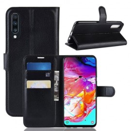 Book Case - Samsung Galaxy A70 Hoesje - Zwart