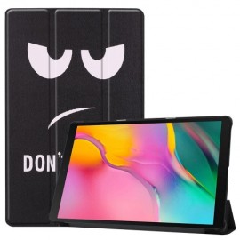 Smart Book Case Samsung Galaxy Tab A 10.1 (2019) Hoesje - Don’t Touch