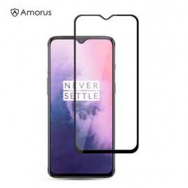 Full-Cover Screen Protector - Tempered Glass - OnePlus 7 - Zwart