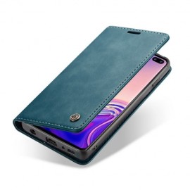 CaseMe Book Case Samsung Galaxy S10 Hoesje - Blauw