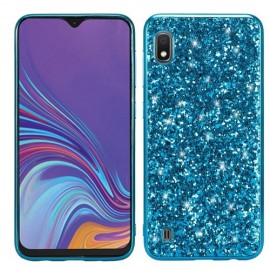 Glitter Back Cover - Samsung Galaxy A10 Hoesje - Blauw