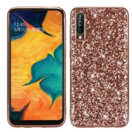 Glitter Back Cover - Samsung Galaxy A50 / A30s Hoesje - Rose Gold