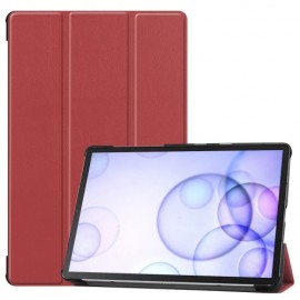Tri-Fold Book Case - Samsung Galaxy Tab S6 Hoesje - Bruin