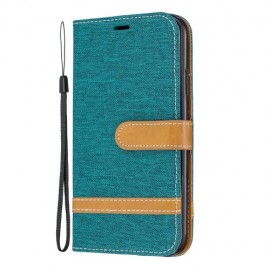 Denim Book Case - iPhone 11 Hoesje - Groen