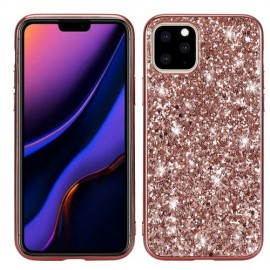 Glitter Back Cover - iPhone 11 Hoesje - Rose Gold