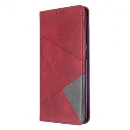 Geometric Book Case Samsung Galaxy A51 Hoesje - Rood