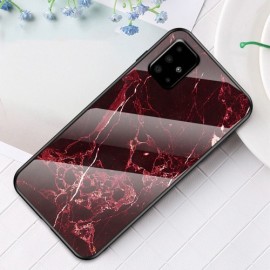 Marble Glass Back Cover - Samsung Galaxy A51 Hoesje