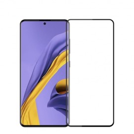 Full-Cover Screen Protector - Tempered Glass - Samsung Galaxy A71 - Zwart