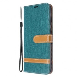 Denim Book Case - Samsung Galaxy S20 Plus Hoesje - Groen