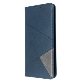 Geometric Book Case - Samsung Galaxy S20 Plus Hoesje - Donkerblauw