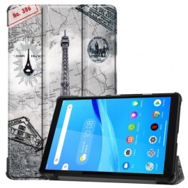 Tri-Fold Book Case met Wake/Sleep - Lenovo Tab M8 Hoesje - Eiffeltoren