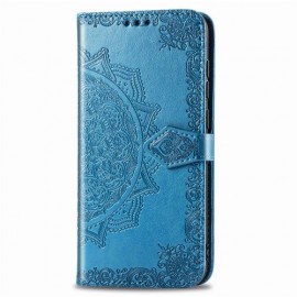 Bloemen & Vlinders Book Case - Motorola Moto G8 Power Hoesje - Blauw