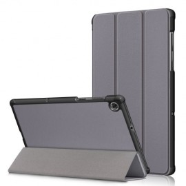 Tri-Fold Book Case met Wake/Sleep - Lenovo Tab M10 FHD Plus Hoesje - Grijs
