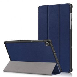 Tri-Fold Book Case met Wake/Sleep - Lenovo Tab M10 FHD Plus Hoesje - Donkerblauw