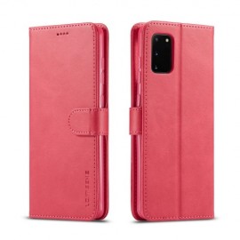 LC.IMEEKE Luxe Book Case - Samsung Galaxy A41 Hoesje - Roze