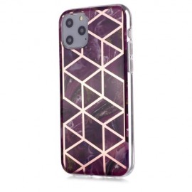 Coverup Marble Design TPU Back Cover - iPhone 11 Pro Hoesje - Violet