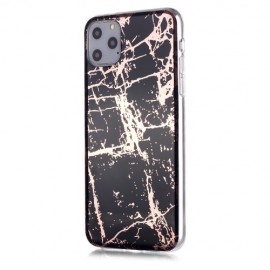 Marble Design TPU iPhone 11 Pro Max Hoesje - Black Gold
