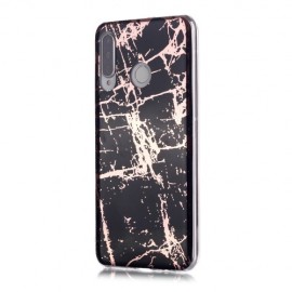 Coverup Marble Design TPU Back Cover - Huawei P30 Lite Hoesje - Black Gold